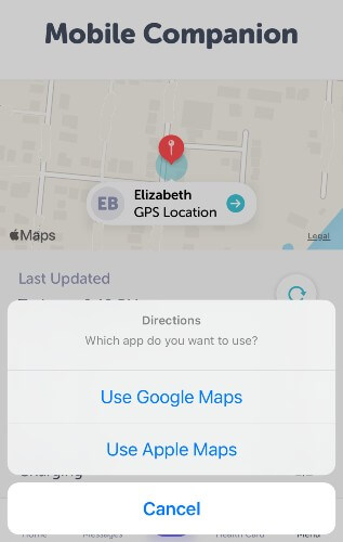 aloe care map screenshot